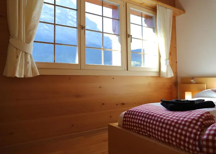 Excellent Flat With A Fantastic View Of The Eiger! جريندلوالد